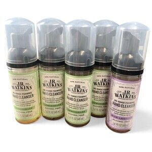 J.R. Watkins No-Rinse Foaming Hand Cleanser Lemongrass & Lavender New Old Stock